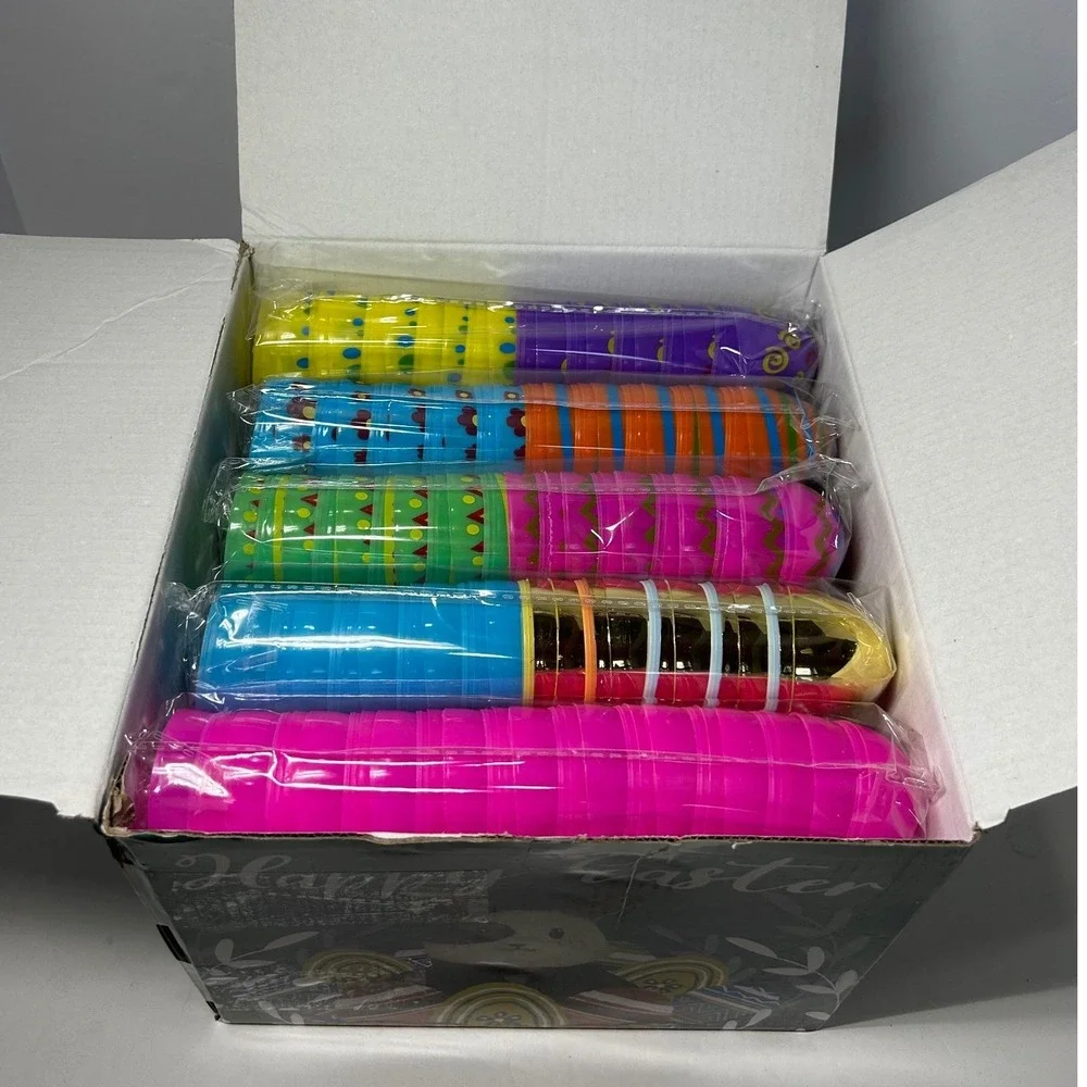 Happy Easter‎ Eggs Set 200 pcs Colorful Plastic Eggs Easter Basket Fillers New